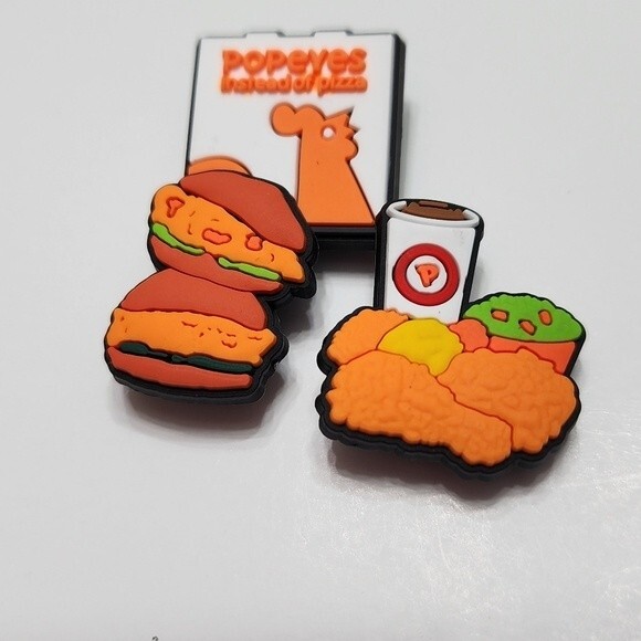 Shoe Charms "Popeyes" Charms Set of 3 - Picture 2 of 2